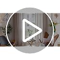Linen Curtains 84 Inches Long - Embroidery Striped Farmhouse for Living Room, Tassel Boho for Bedroom, Light Filtering 2 Panels Set Rod Pocket Drapes (52" W x 84" L, Khaki)