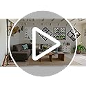 ZEXUIRU 4 Set Rustic Wall Mirrors for Bedroom Bathroom Living Room Entryway Wood Farmhouse Square Easy to Hang Framed Decorative Accent Hanging Wall-Mounted Mirror Set for Living Room - Black