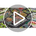 Kids Car Rug, Carpet Playmat for Toy Cars and Train, Road Traffic Play Mat for Kids, Play Area Rug with Non-Slip Backing, Ideal Gift for Children's Room playroom(2.6×3.9ft/31×47in)