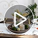 Hanobe Candle Plate Holder Tray: Round Wood Decorative Candle Plate - Rustic Farmhouse CoffeeTable Decor - Tealight Pillar Trays for Home Decor (Distressed)