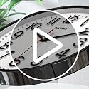 GLVSAE Wall Clock 12 Inches Non-Ticking Wall Clocks Battery Operated Large Easy to Read with Stereoscopic Dial Ultra-Quiet Movement Quartz for Office Classroom School Home Bedroom Kitchen