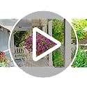 Yastouay Artificial Hanging Flowers for Outdoors, Fake Hanging Plants with Baskets, UV Resistant Hanging Flowers Fake Flowers for Outdoors Porch Patio Garden Spring Summer Decor(Purple Red)
