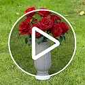 Cemetery Vase with Metal Spike for Artificial Flower Grave Decorations | Cemetery vases for grave，Flower holder for cemetery，Cemetery decorations for grave