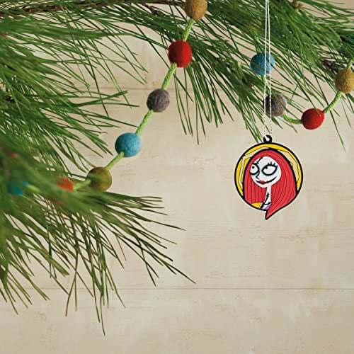 Hallmark Disney Tim Burton's The Nightmare Before Christmas 5" Miniature Christmas Tree Topper and 1.7" Mini Ornaments, Set of 5, Shatterproof
