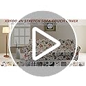 KRFOONN 2 Piece Chair Covers Printed Sofa Covers Couch Covers Washable Armchair Sofa Couch Slipcover Furniture Protector with Elastic Bottom for Living Room (Armchair, 15), Small