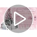 MEEDEE Pink Glitter Christmas Tree Topper - 12" Wide Velvet Bow for Christmas Tree (1 Pack)