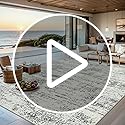 8x10 Area Rugs for Living Room - Washable Rug Modern Abstract Soft Large Neutral Non-Slip Carpet Indoor Floor Stain Resistant Thin Carpets for Bedroom Dining Room Farmhouse Nursery Home Office Grey