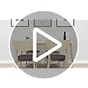 BUYUE Dining Room Chair Seat Covers Set of 6, TPU not Mixed, Friendly Jacquard Fabric Stretch Washable Slipcover for Kitchen Seat Cushions, Beige-6PCS