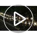 Warm White 50 Led Star Fairy Lights with Remote Control, Battery Powered Five-Pointed Star String Lights