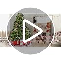 Dremisland Christmas Tree Skirt Rustic Christmas Tree Mat with Snowflake Reindeer Red Knitted Xmas Tree Skirts Thick Knitted Xmas Holiday Decoration New Year Home Party Decorations (Red, 36inch/90cm)