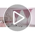 indistar Star Cutout Kids Window Blackout Curtains for Girl Bedroom Window Room Darkening Curtains & Drapes Baby Nursery Curtains (2 Panel,52Wx63L inch,Pink)