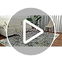 Kelarea Living Room Rug 4x6 Grey Area Rug Machine Washable Rugs, Non Slip Abstract Vintage Indoor Carpet for Bedroom, Nursery, Classroom, Dining Room, Home Office