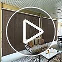 Amagenix Outdoor Roller Shades 8'(W) X 8'(H), Exterior Cordless Patio Shades Roll Up Outdoor Blinds with 90% UV Protection, Two-Section Poles with One-Piece Fabric, Mocha