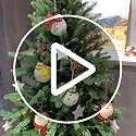 Crafjie 5 Pack Rustic Metal Double-Sided Christmas Tree Ornaments Tin Santa Snowman Decorations Hanging Pendants Ornaments Christmas Hanging Ornament Xmas Holiday Decor